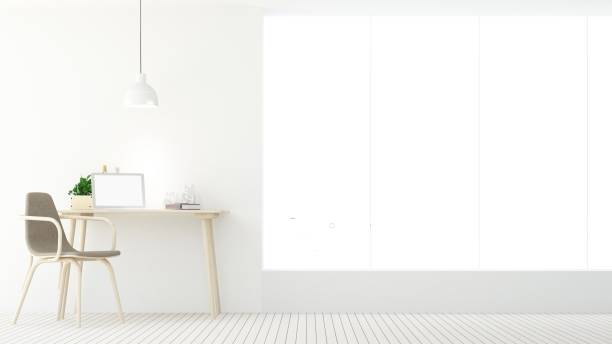 istock Relax space in condominium  and background white decoration - 3d rendering 915256302