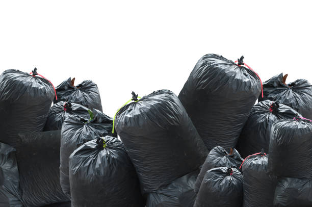 istock black bag of rubbish isolated on white background 915256714