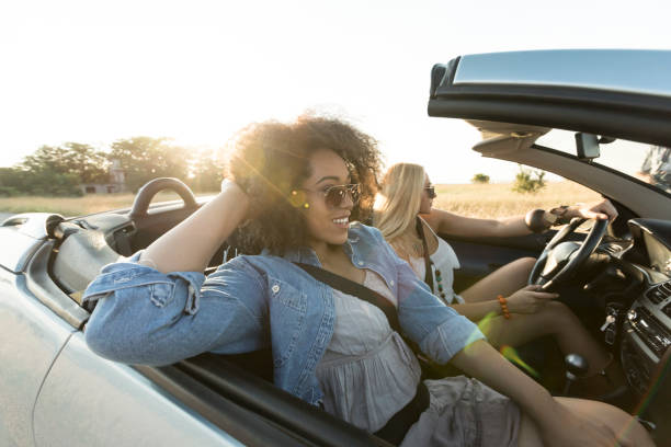 istock Two girlfirends having fun on road trip 915256818