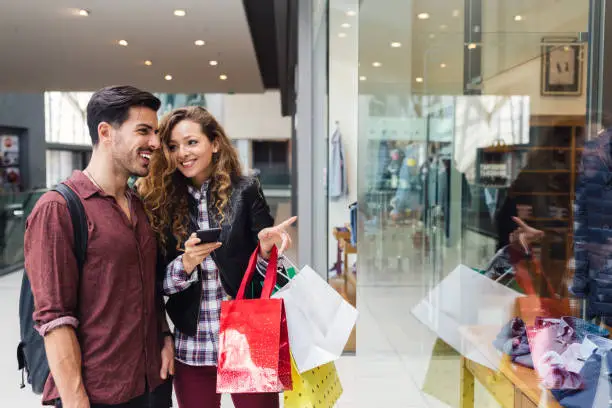 Photo of Couple in the shopping center