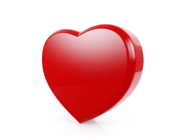 istock Red heart isolated on white background, 3D rendering 915267368
