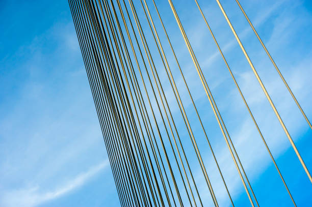 istock Abstract View of Bridge Cables 915267530