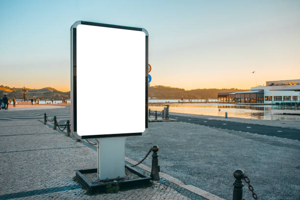 istock Blank billboard at street 915271644