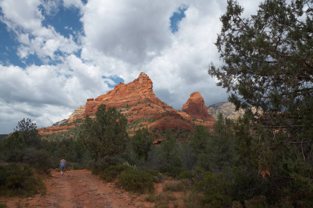istock Hiking below the red peaks 91529104
