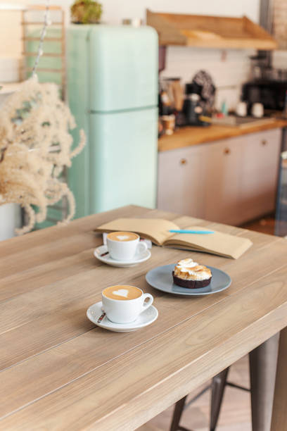 istock A table setting for coffee on the counter at a coffee house 915292666
