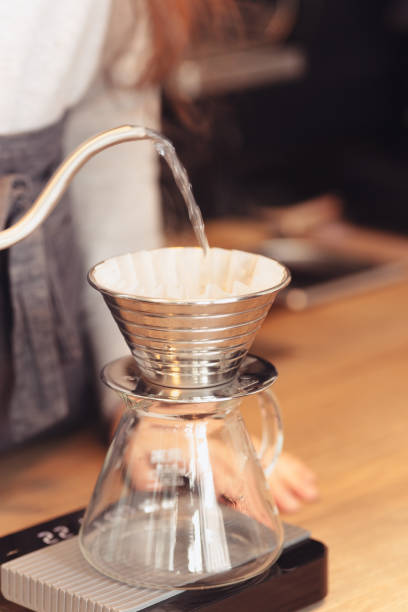 istock Barista, cafe, making coffee, preparation and service concept 915292980