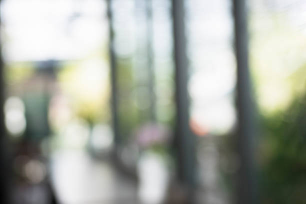 istock Blurred background restaurant interior blank table and chair non people sitting in restaurant or cafe 915300064