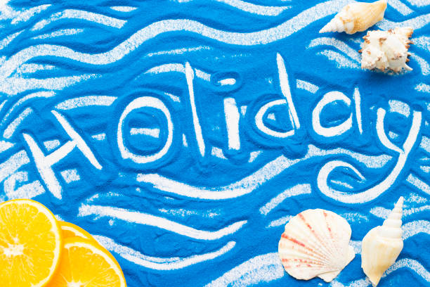 istock Inscription on a colorful sand 915300166