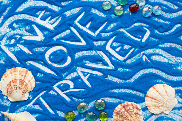 istock Inscription on a colorful sand 915301138