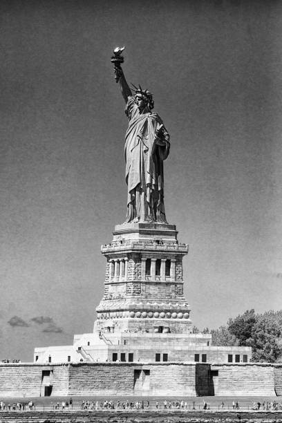 Statue of Liberty toned image.