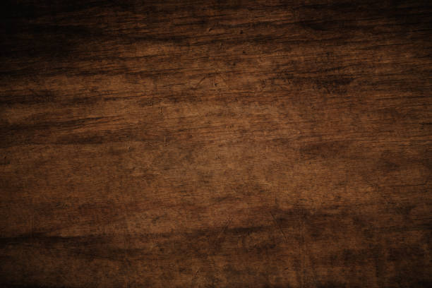 Photo of Old grunge dark textured wooden background,The surface of the old brown wood texture