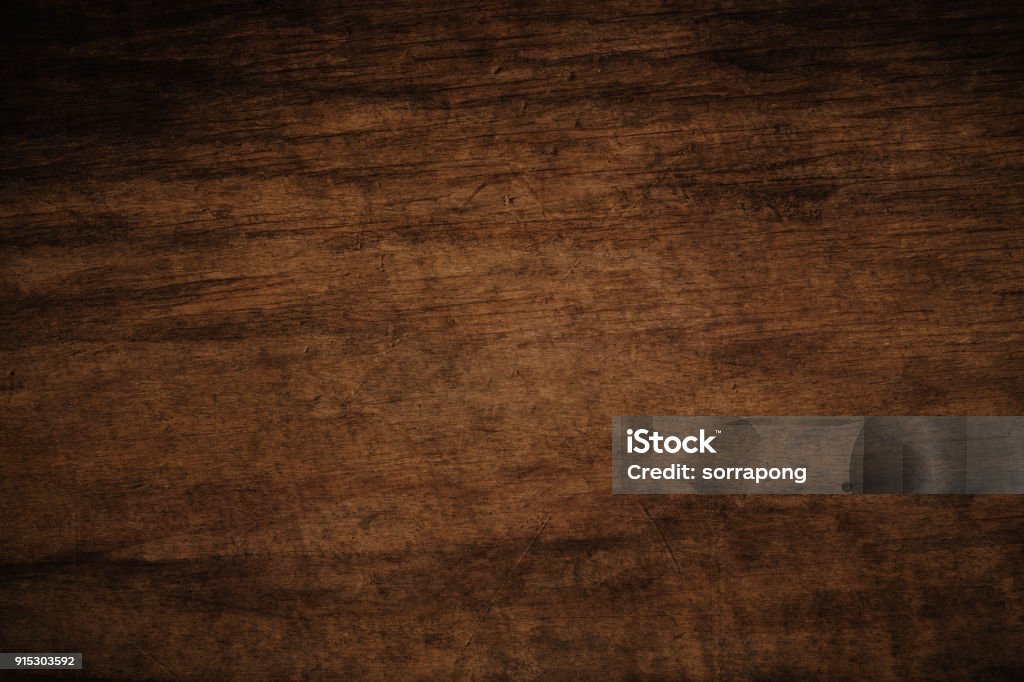 Old grunge dark textured wooden background,The surface of the old brown wood texture Wood - Material Stock Photo