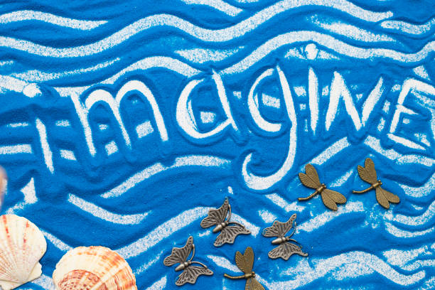 istock Inscription on a colorful sand 915303802