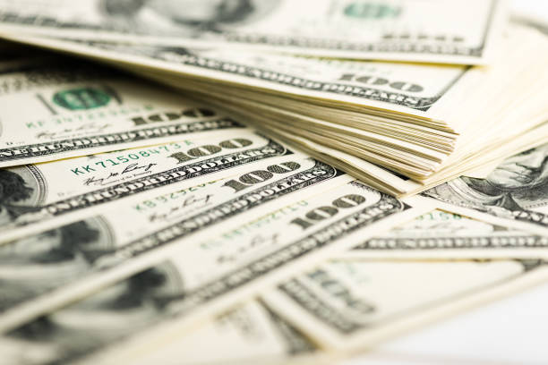 istock Background with money american hundred dollar bills 915303850