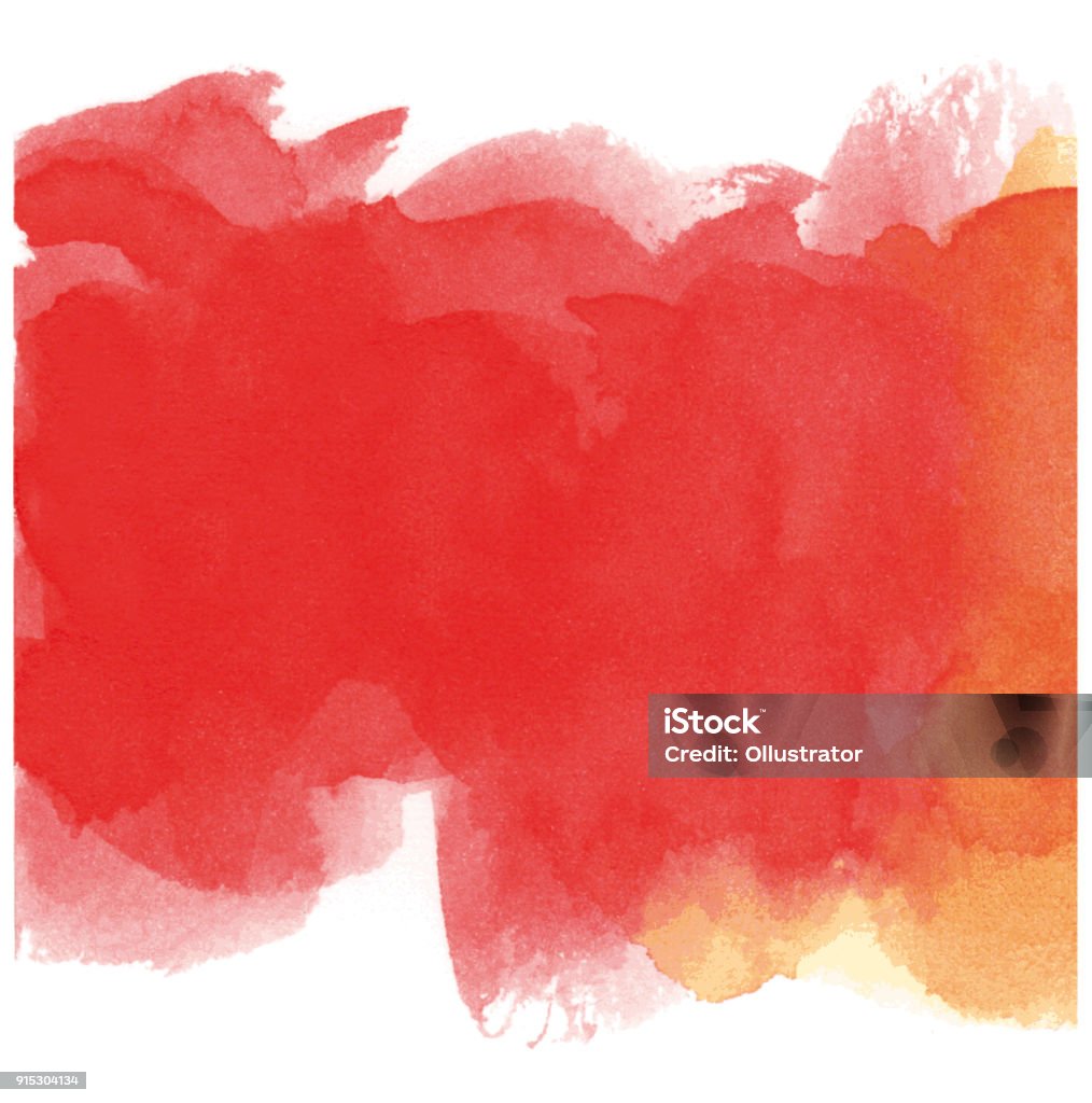 Watercolor background Red vectorized watercolor spot. Watercolor Painting stock vector