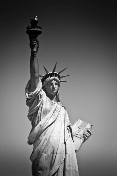 Statue of Liberty toned image.