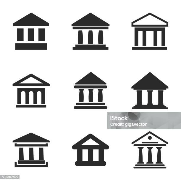 銀行のベクター アイコン - アイコンのベクターアート素材や画像を多数ご用意 - アイコン, 銀行, 政府