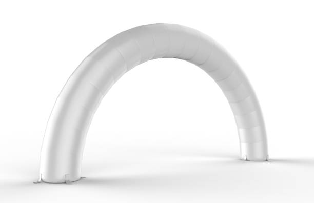 istock White Blank Inflatable round Arch Tube or Event Entrance Gate. 3d render illustration. 915313932