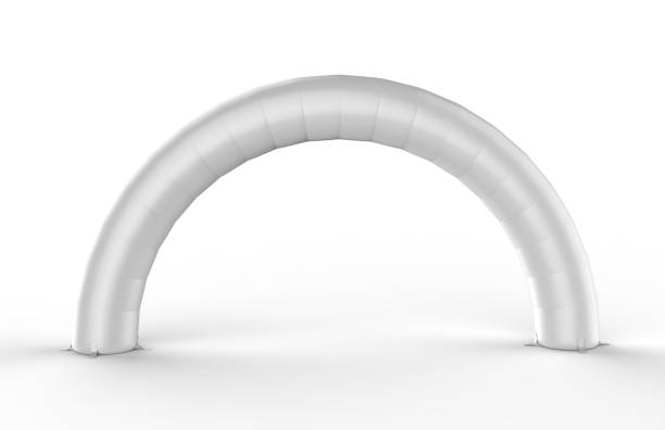 istock White Blank Inflatable round Arch Tube or Event Entrance Gate. 3d render illustration. 915314392
