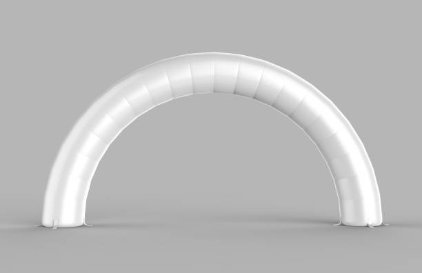 istock White Blank Inflatable round Arch Tube or Event Entrance Gate. 3d render illustration. 915314424