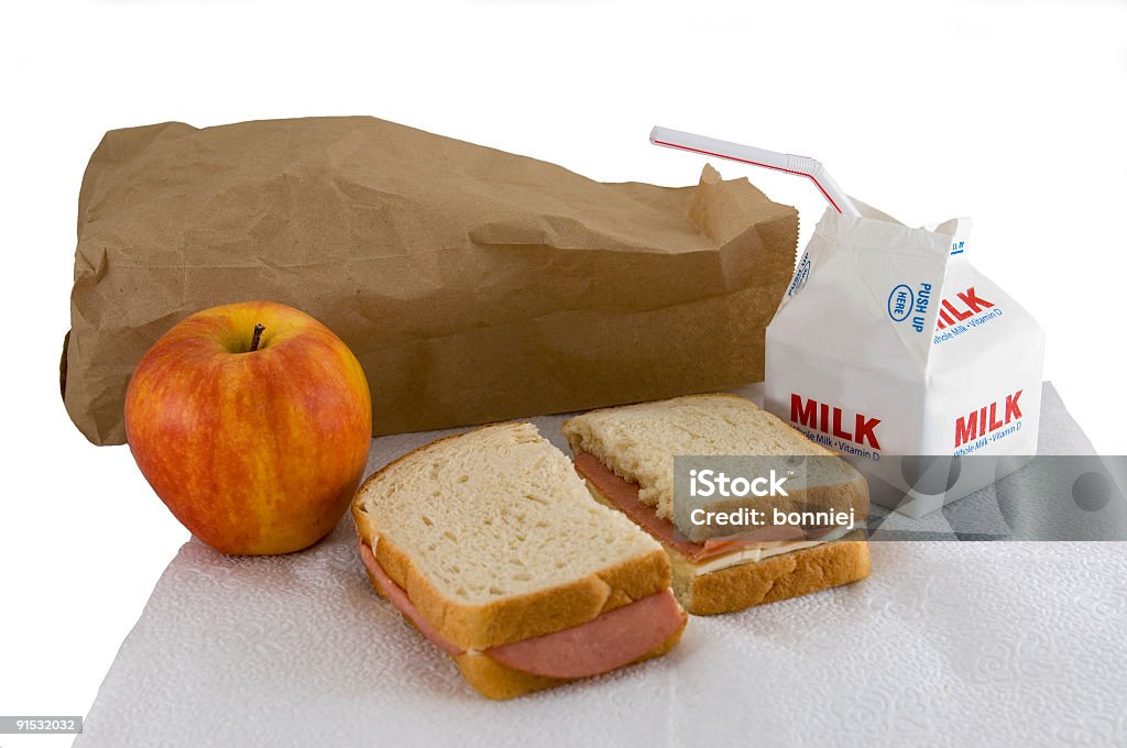 Il pranzo - Foto stock royalty-free di Pranzo scolastico