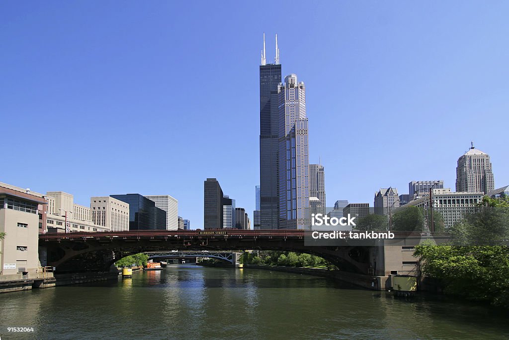 Centro di Chicago (3105 - Foto stock royalty-free di Acqua