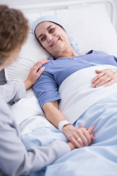 istock Happy woman with breast cancer 915323570