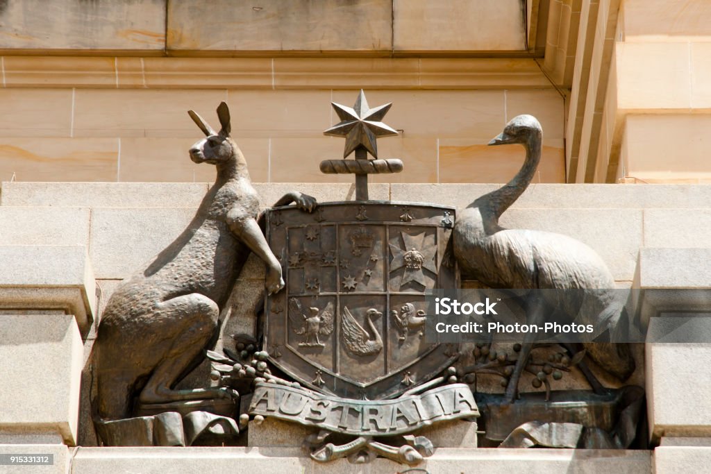 Coat of Arms of Australia Australia Stock Photo