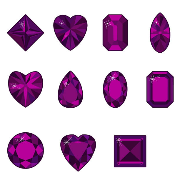 istock Vector set of diamonds of various shapes 915340086