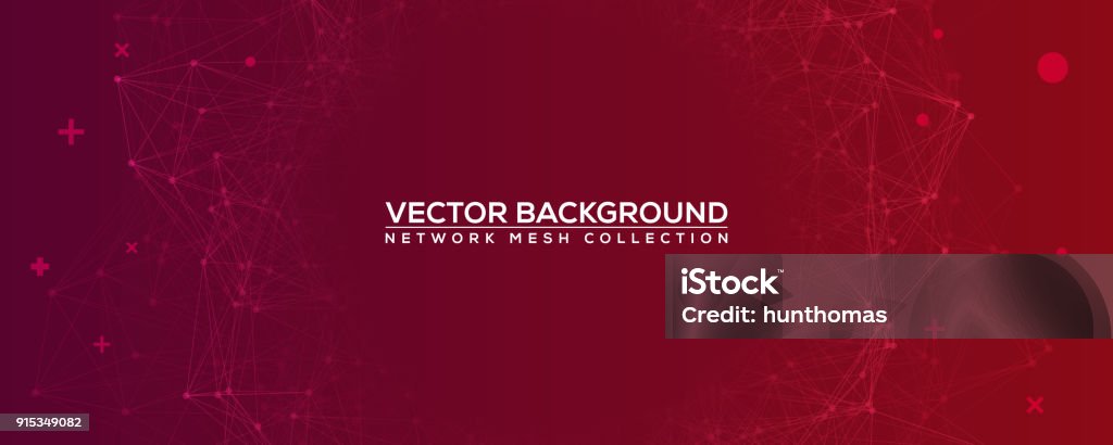 Rednet Graphic Background Red Abstract Network Mesh With Your Text Wide Angle Purple Vector ...