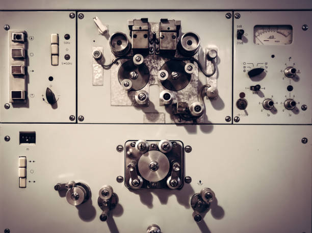 istock Vintage electrical machine from a movie industry 915354378