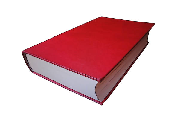 istock The cover of a red book lying down 915361422
