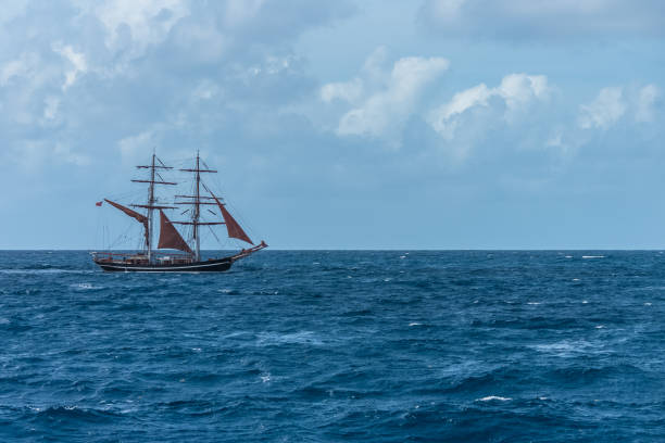 istock Beautiful old two-masted boat 915362364