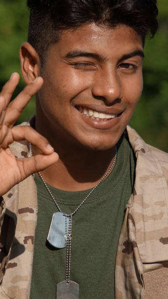 istock Male Soldier And Okay Sign 915366196