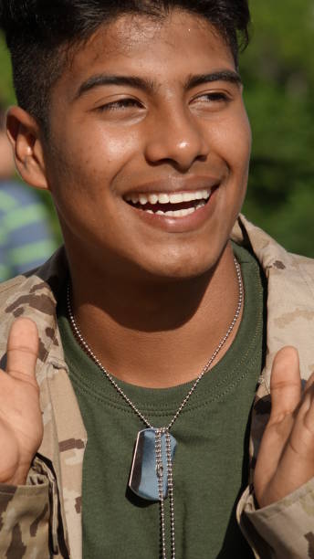 istock Happy Young Male Soldier 915366302