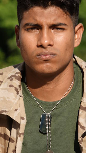 istock Unemotional Handsome Male Soldier 915366380