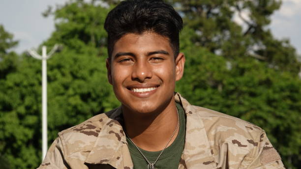 istock Good Looking Male Soldier Smiling 915366460