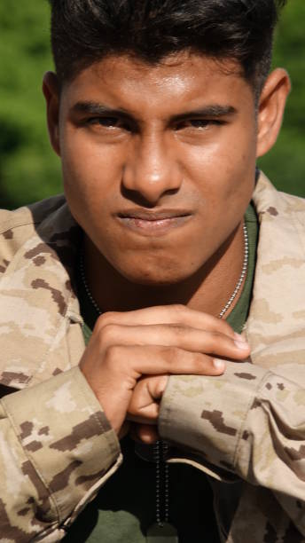 istock Angry Young Male Soldier 915366594