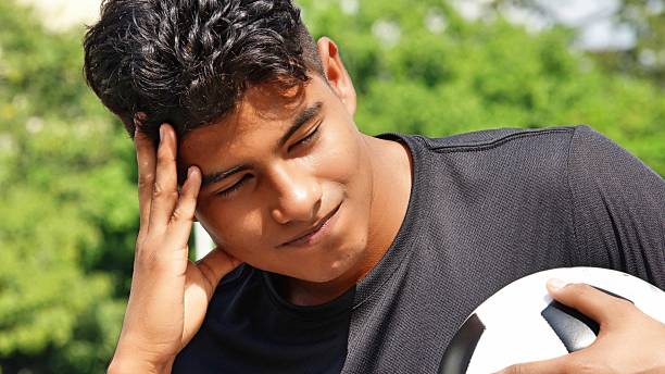 istock Confused Male Soccer Player 915366878