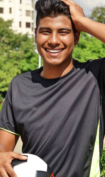 istock Fit Male Soccer Player And Laughter 915372834