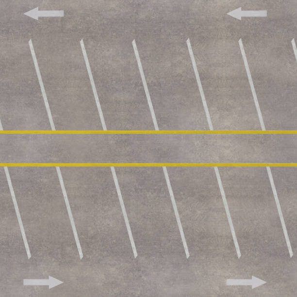 istock Top view of parking lot 915375664
