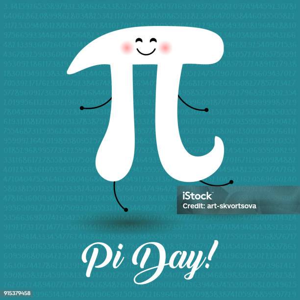 Happy Pi Day Celebrate Pi Day Mathematical Constant March 14th Ratio Of A Circles Circumference To Its Diameter Constant Number Pi Party Poster Dancing Pi Letter Stock Illustration - Download Image Now