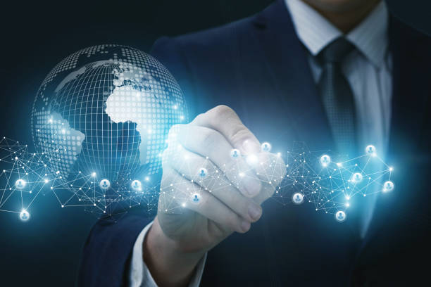istock Businessman draws a connection global network . 915387324