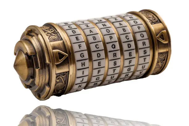 Photo of Cipher, secret messages, keywords and puzzles concept