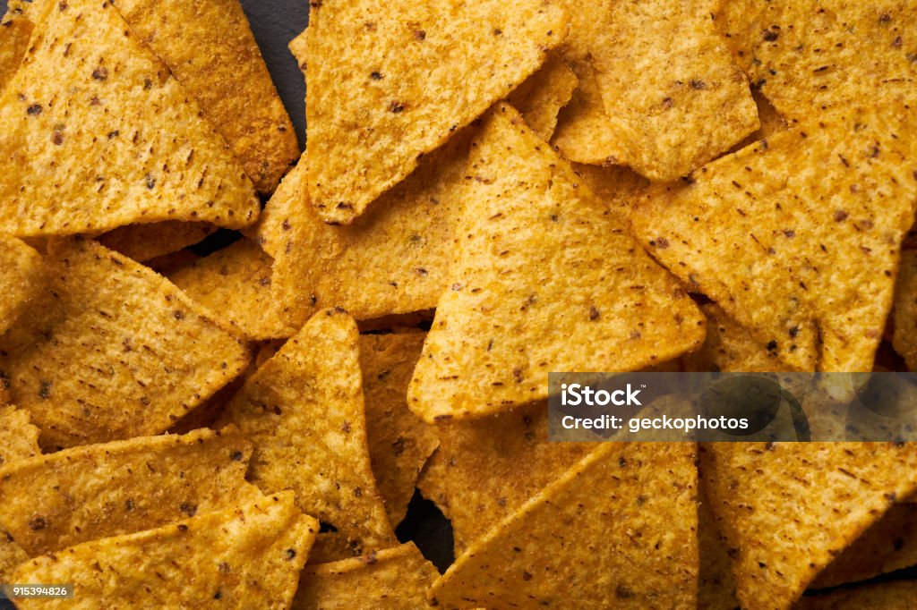 Triangular Corn Triangular Corn Chips Nachos Background Stock Photo - Download Image ...
