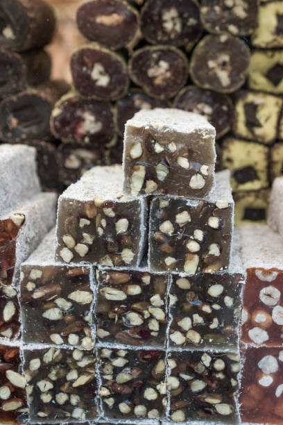 istock Traditional style turkish delight sweets 915394856