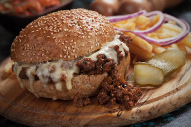 istock Sloppy joes ground beef burger sandwich 915418952