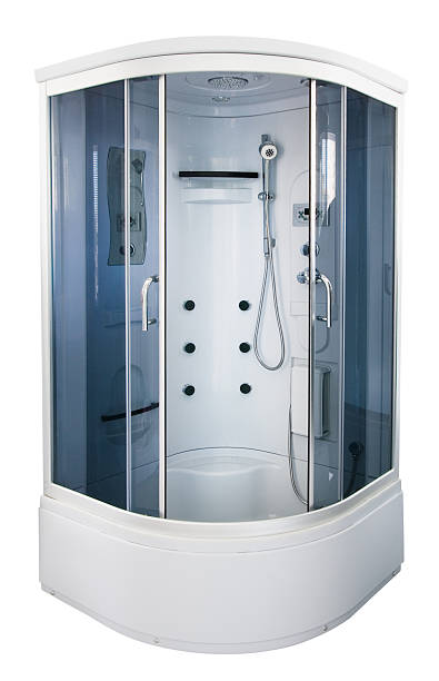 shower cubicle stock photo