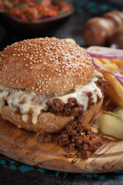 istock Sloppy joes ground beef burger sandwich 915429962