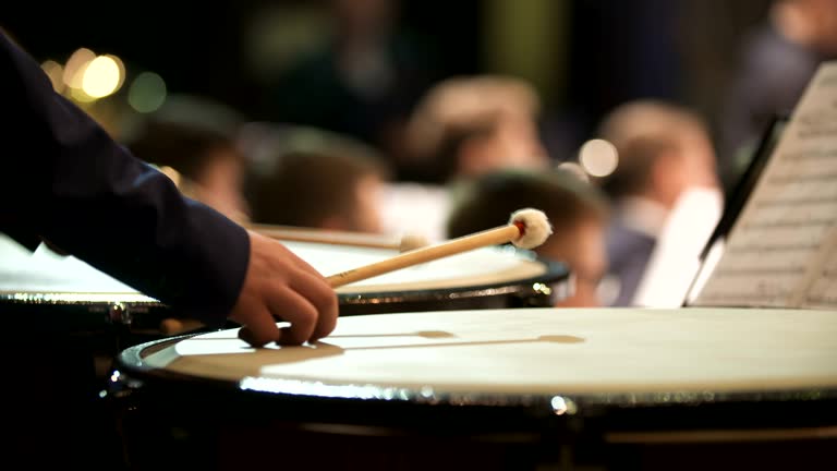 musician playing kettledrum